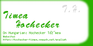 timea hochecker business card